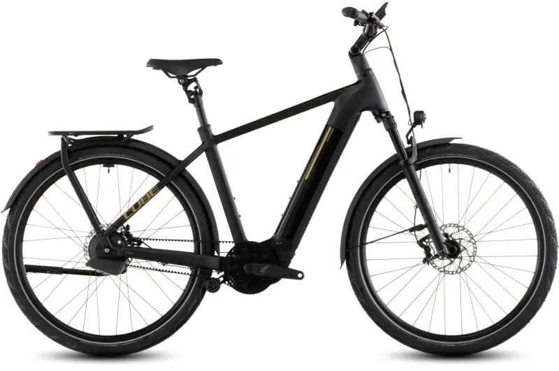 2026 Cube Kathmandu Hybrid Comfort SLX 800 eHybrid Bike in Solareclipse/Gold