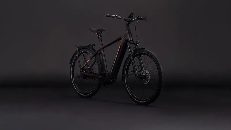 2026 Cube Kathmandu Hybrid Comfort SLX 800 eHybrid Bike in Solareclipse/Gold-3