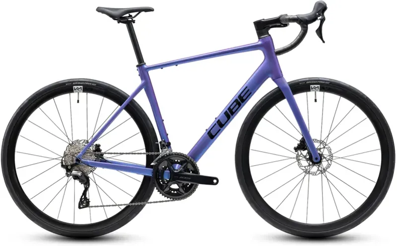 Cube Attain SLX Road Race Bike in Blue Iris/Black