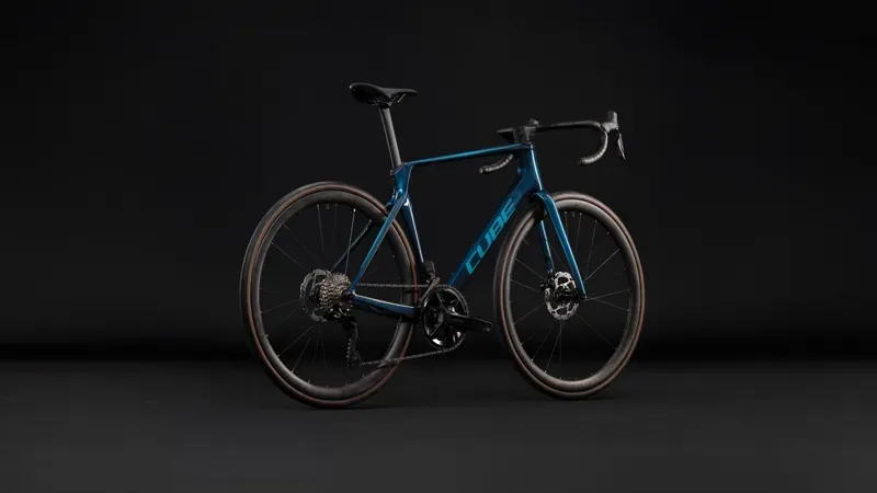 2027 Cube Agree C:62 One Road Bike in Midnight Teal/Sea-2