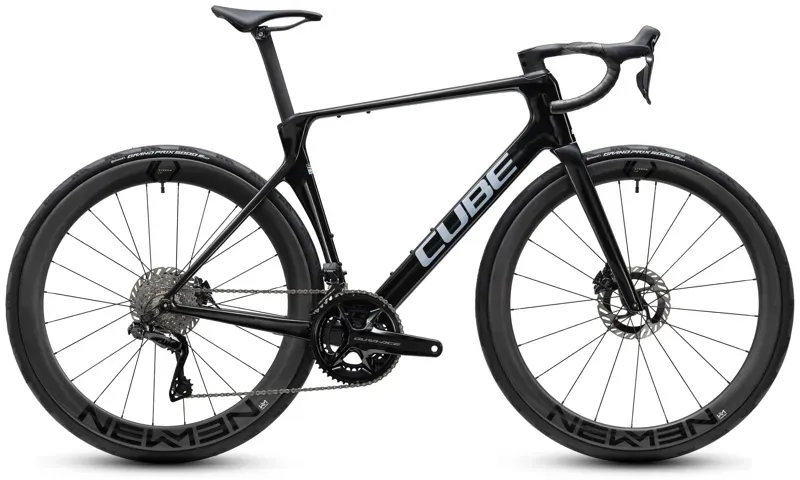 Cube Agree C:62 SLT Di2 Road Bike in Black Pearl/Switch White
