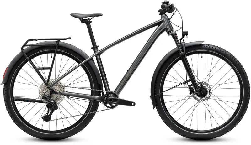 Cube Aim SLX FE Mountain Bike in Slate Black/Chrome