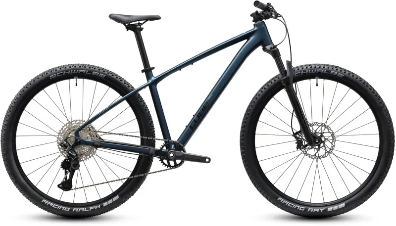 Cube Reaction SLX Mountain Bike in Navy Black/Black
