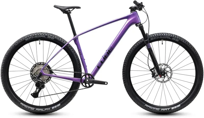 2027 Cube Reaction C:62 Pro Mountain Bike in Cosmic Purple/Black