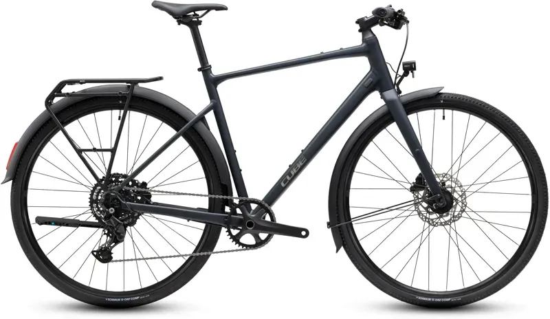 Cube Nulane Pro FE Gravel Bike in Night/Chrome