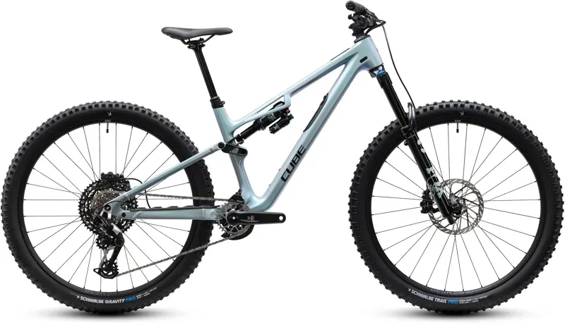 2027 Cube Stereo HPC TM Trail Bike in Green Fusion/Black