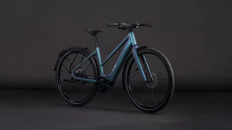 2026 Cube Editor Hybrid SLT 400x FE eHybrid Bike in Smaragd Grey/Prism-1