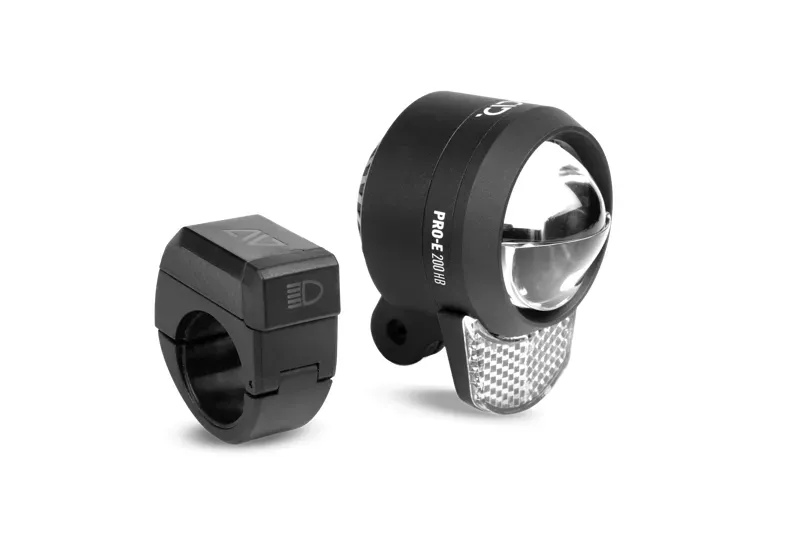 Acid E-Bike Front Light Pro-E 200 High Beam X-Connect In Black