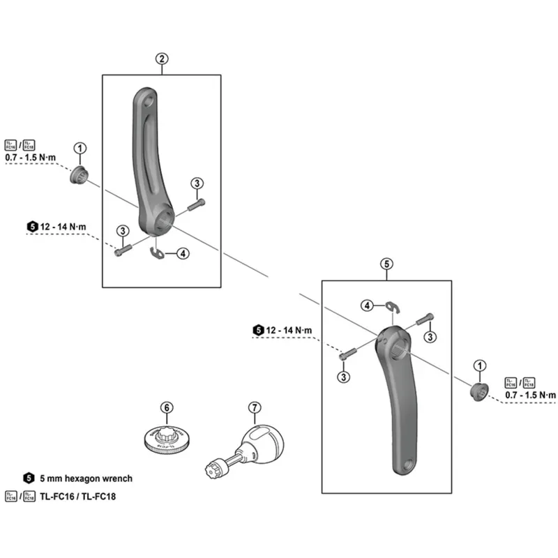 SHIMANO Crank installation tool for HollowTech II-1
