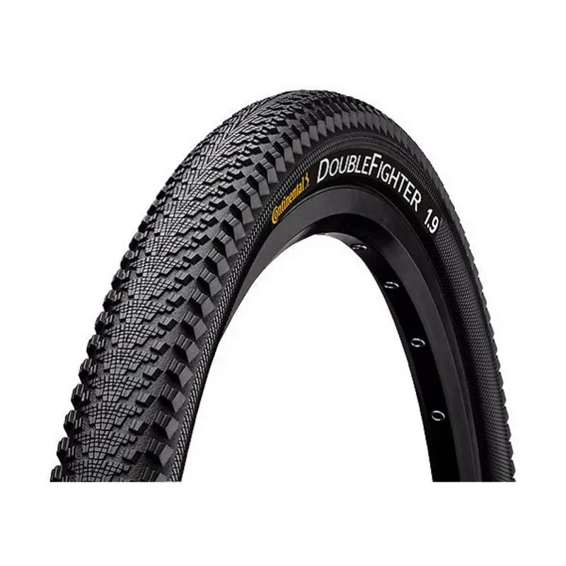 CONTINENTAL DOUBLEFIGHTER III TYRE - WIRE BEAD BLACK 27.5 X 2.00