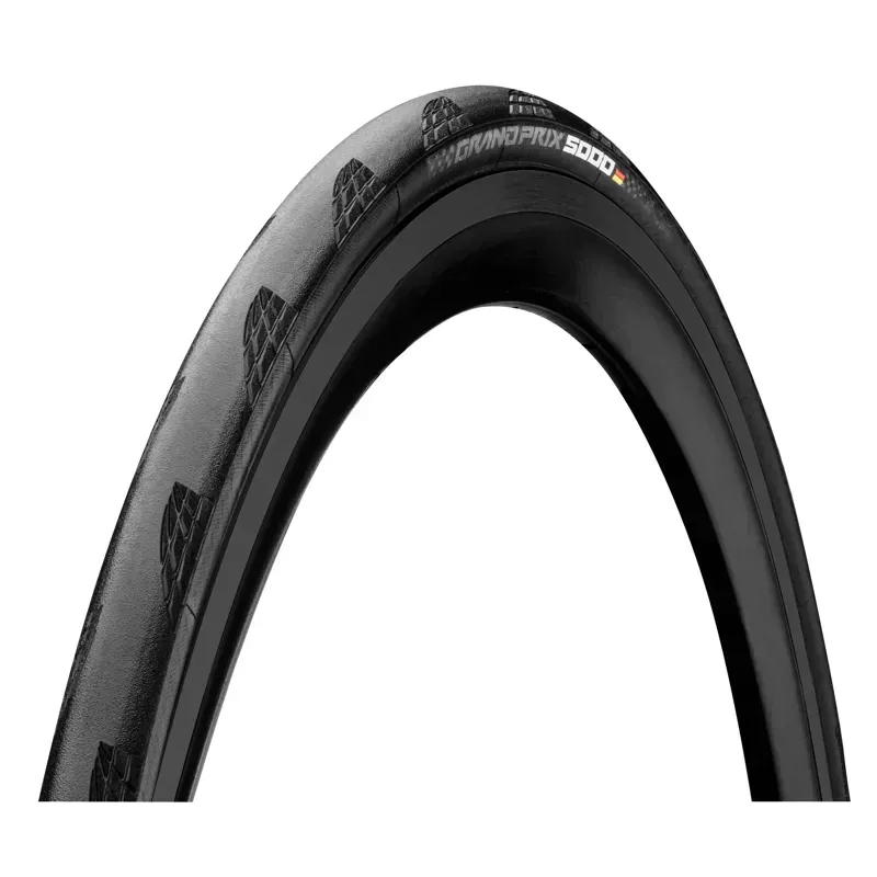 CONTINENTAL GRAND PRIX 5000 ALL-SEASON TUBELESS READY FOLDABLE REFLEX TYRE 2022: BLACK/BLACK 700X28C