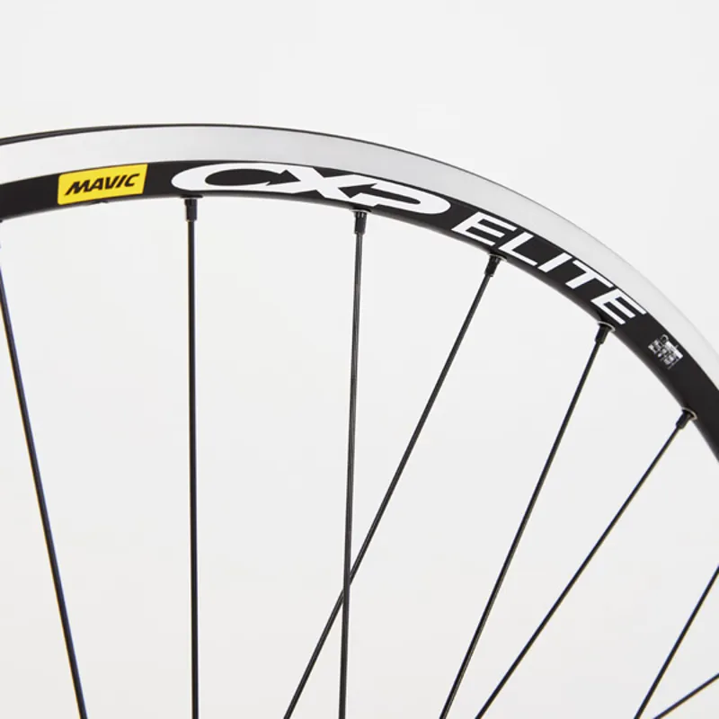 Shimano RS400 Q/R / Mavic CXP Elite 700C 32h black / DT Swiss PG spokes / Front-2